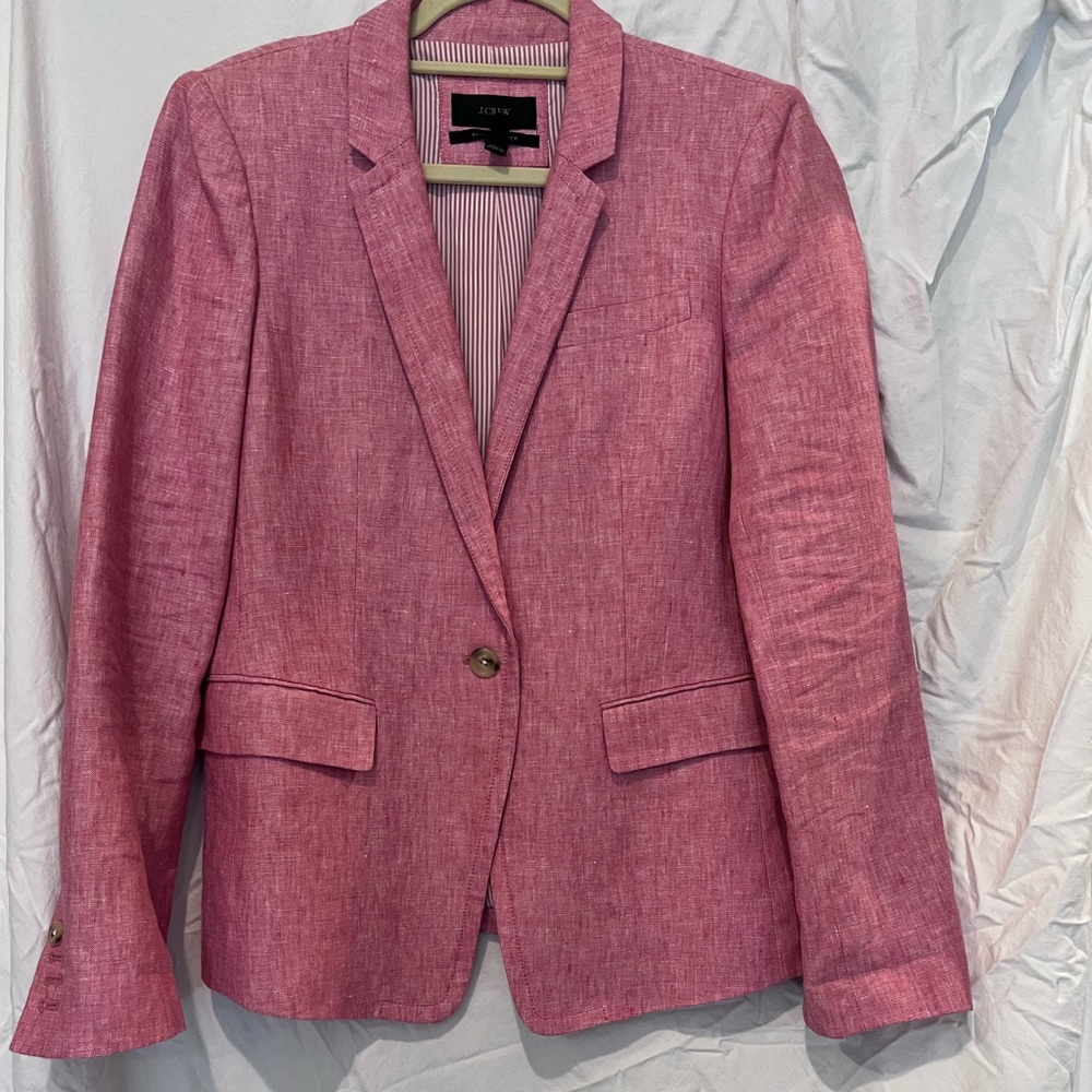J Crew Regent Linen Blazer